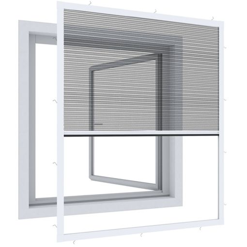 Windhager insectenscherm expert plisségramen wit 2