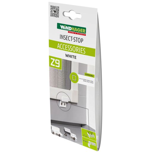 Windhager vliegenscherm instelhoek set wit 2