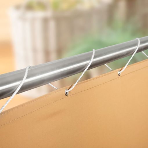 Windhager balkonscherm Malta khaki 90x500 2