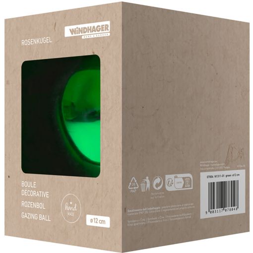 Windhager Rosenkugel mondgeblazen gespiegeld groen 2