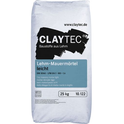 ClayTec Leem-Metselmortel licht, DROOG 2