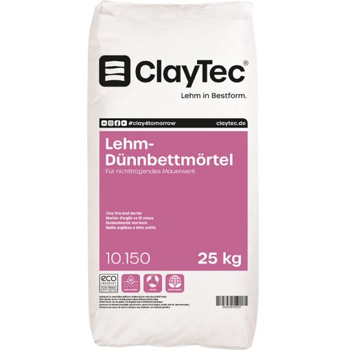 ClayTec Leem-dunbedmortel 2