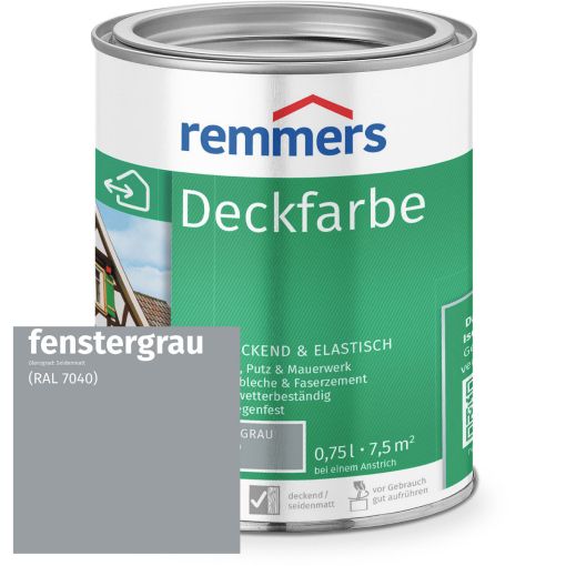 Remmers Deckfarbe venstergrijs RAL 7040 2