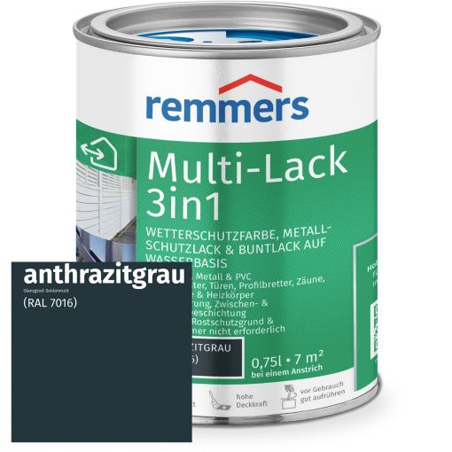Remmers Multi-Lak 3in1 antracietgrijs RAL 2