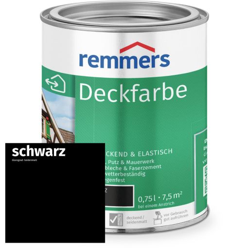 Remmers Deckfarbe zwart 2