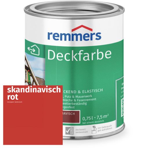 Remmers Dekkingsverf Skandinavisch rood 2