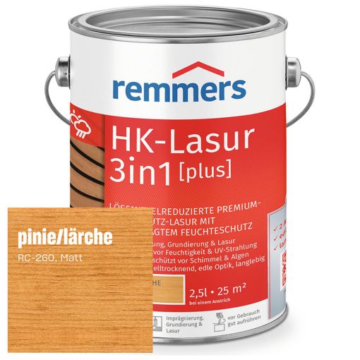 Remmers HK-Lasur 3in1 plus pijnboom/lariks 2