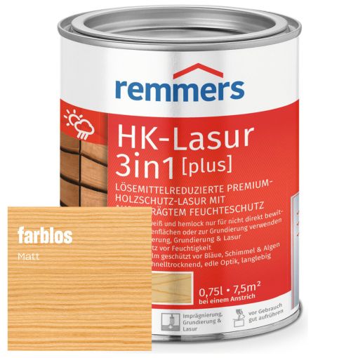 Remmers HK-Lasur 3in1 plus kleurloos 2
