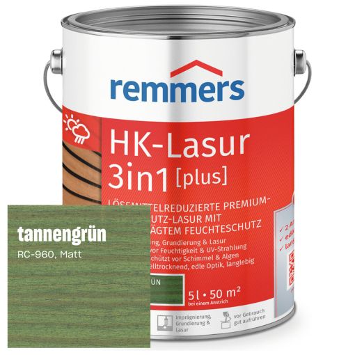 Remmers HK-Lasur 3in1 plus dennengroen 2