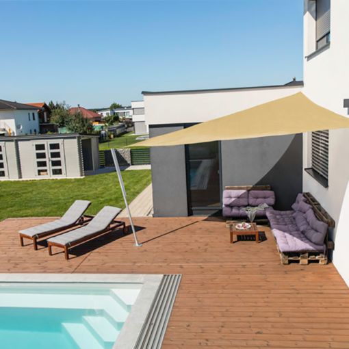 Windhager zonnezeilen CAPRI champagne zonnescherm 2