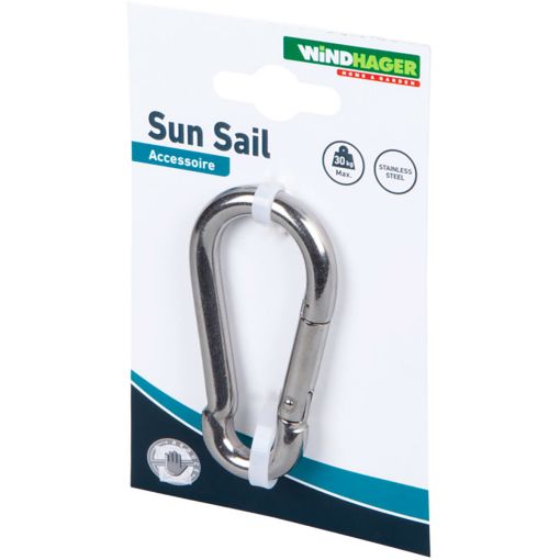 Windhager karabijnhaken, roestvrijstaal 2