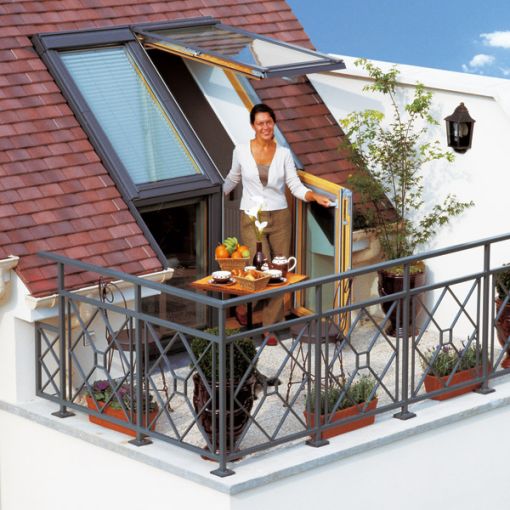 VELUX Dakdakterras Hout/Spar ENERGIE PLUS 2