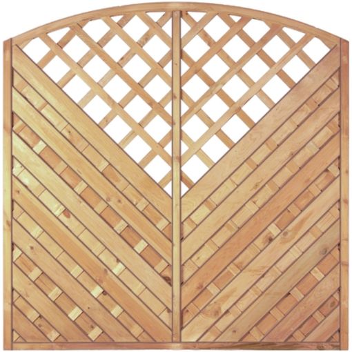 T&J Schutting Maxi-Diagonal Hoogboog met 2