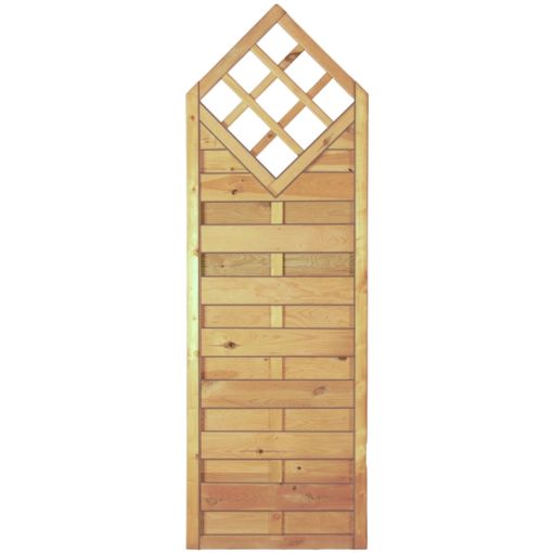 T&J schutting Maxi-Massief met decoratietralie 2