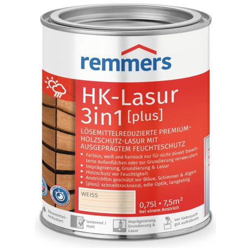 Remmers HK-Lasur 3in1 plus wit 2