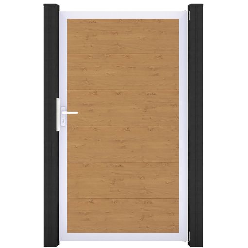 GroJa Individueel poort BasicLine PVC-steekzaun 2
