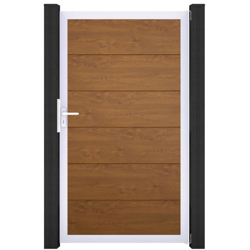 GroJa Einzelpoort BasicLine PVC-steekzaun Golden 2