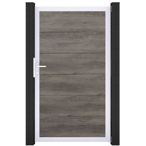 GroJa Einzeltor BasicLine PVC-steekzaun Monument 2