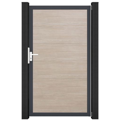 GroJa Einzelpoort BasicLine PVC-steekzaun Sheffield 2