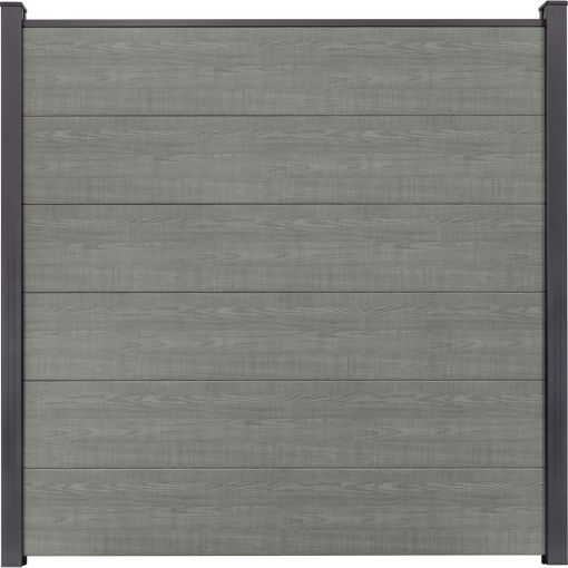 GroJa BasicLine PVC-steekzaun schutting Grey 2