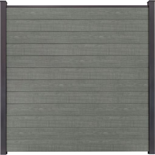 GroJa BasicLine smal PVC-steekzaun schutting 2
