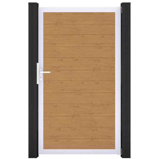 GroJa Enkelpoortelement BasicLine smal PVC-steekzaun 2