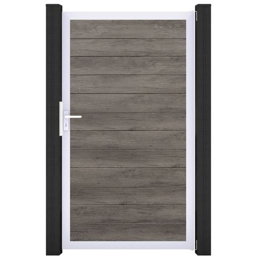 GroJa Einzeltor BasicLine schmal PVC-Steekzaun 2
