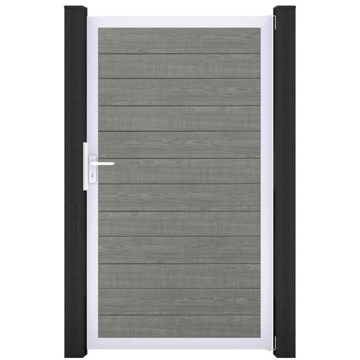 GroJa Einzelpoort BasicLine smal PVC-steekzaun 2