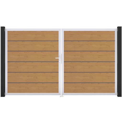 GroJa Doppelpoort BasicLine Premium PVC-steekzaun 2
