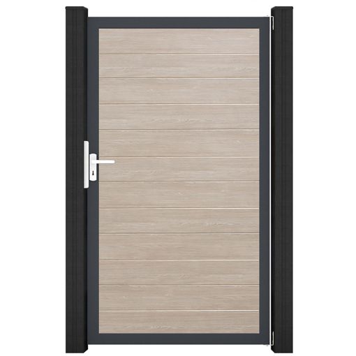 GroJa Einzelpoort BasicLine smal PVC-steekzaun 2