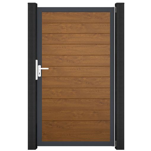 GroJa Einzeltor BasicLine schmal PVC-steekzaun 2