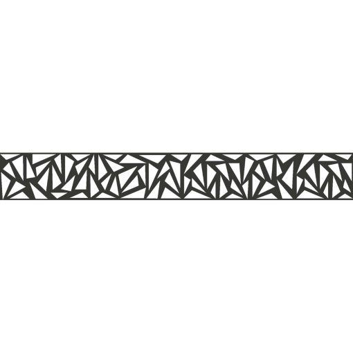 GroJa Steekzaun Designelement Triangle Aluminium 2