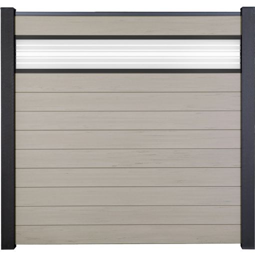 GroJa Solid Steekzaun Schutting met 2