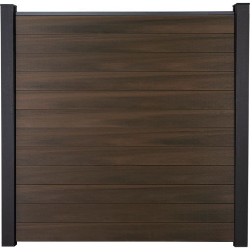 GroJa Solid Steekzaun Schutting Walnuss 2
