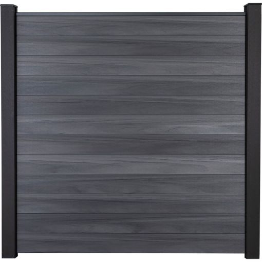 GroJa Solid Steekzaun Schutting Steengrijs 2
