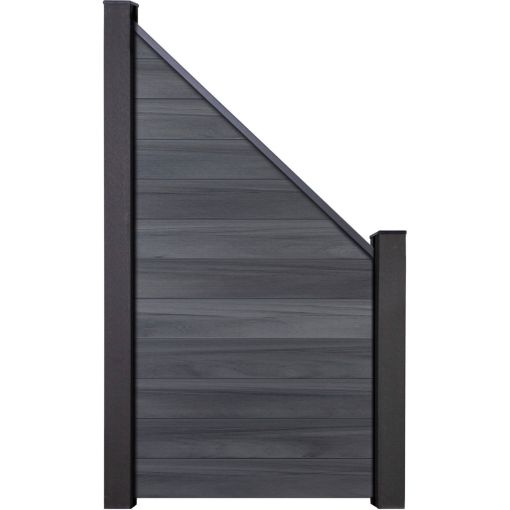 GroJa Solid steekzaun schutting steengrijs 2