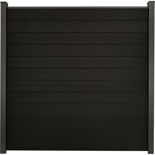 GroJa Solid Steekzaun Schutting Zwart 2