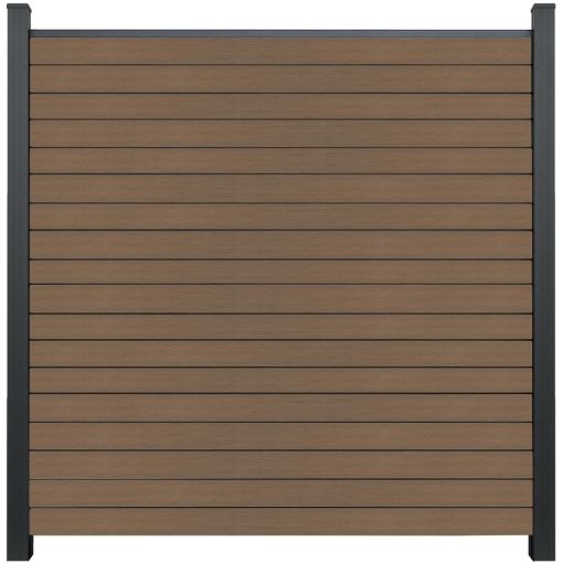 GroJa Solid Rhombus BPC-steekzaun schutting 2