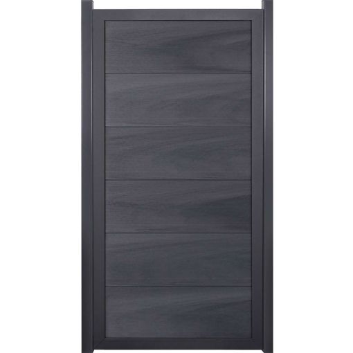 GroJa Viento schutting verticaal steengrijs 2