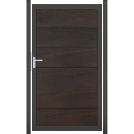 GroJa Einzelpoort Viento schutting Walnoot 2