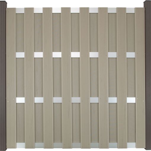 GroJa Fertigschutting Privacyschutting Bi-Color Zand 2