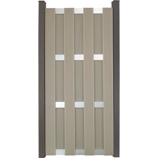 GroJa Fertigschutting Privacyschutting Bi-Color Zand 2