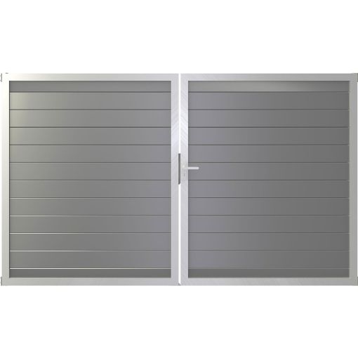 GroJa Doppeltor Lumino aluminium steekzaun 2