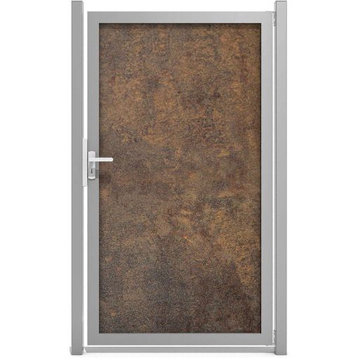GroJa Einzelpoort Premo HPL-schutting Roestoptiek 2
