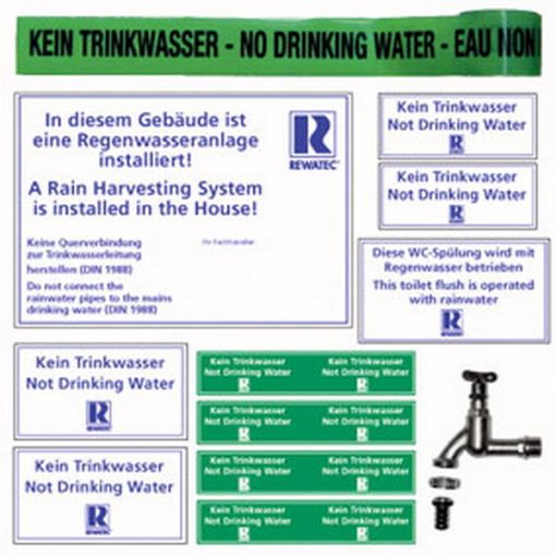 Etikettenset voor waterinstallaties 2
