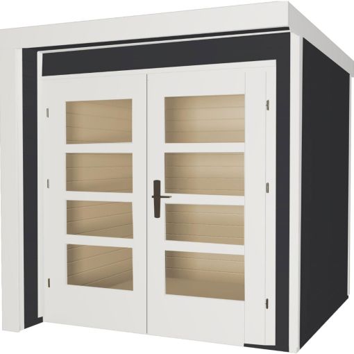 weka Designhuis 262 antraciet tuinhuis 2