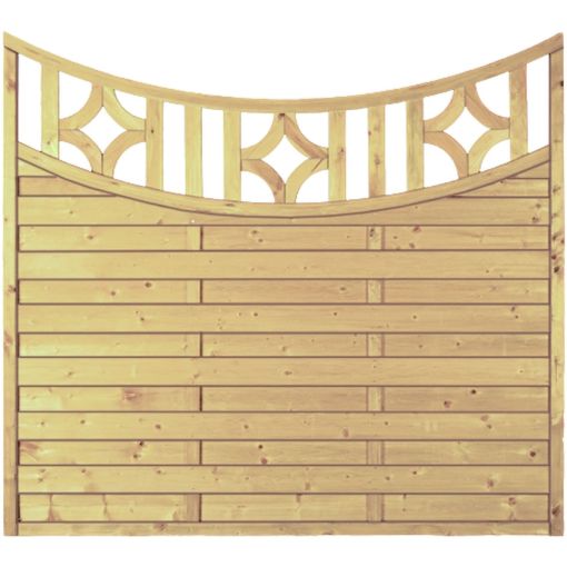 T&J-schutting OLYMP diepboog met designrooster 2