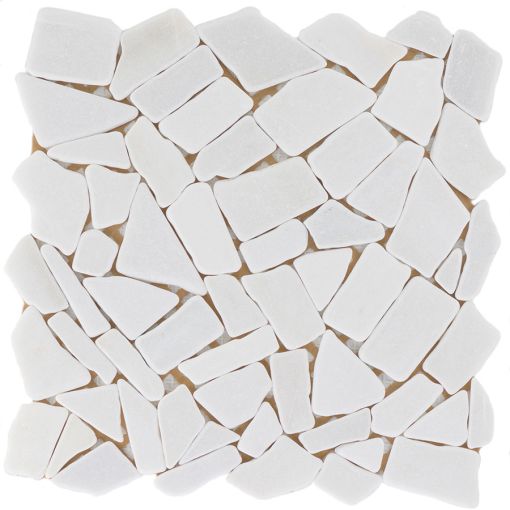 Wellker natuursteenmozaïek Recife Bianco Carrara 2