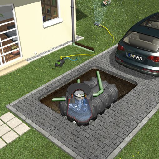 GRAF Platin Tuin-Jet tuininstallatie Regenwatertank 2