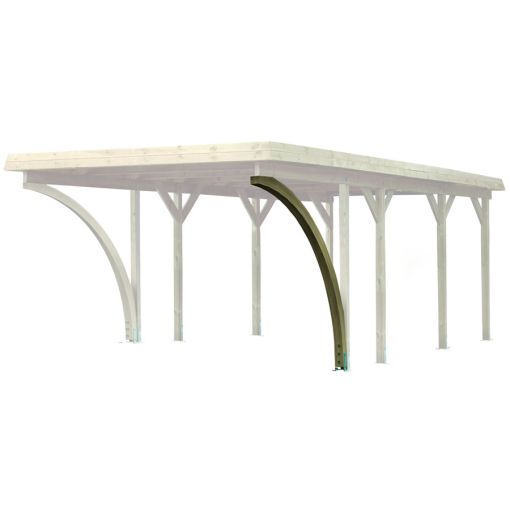 Karibu Inritboog 115x115x2800mm Lijmhout geïmpregneerd 2